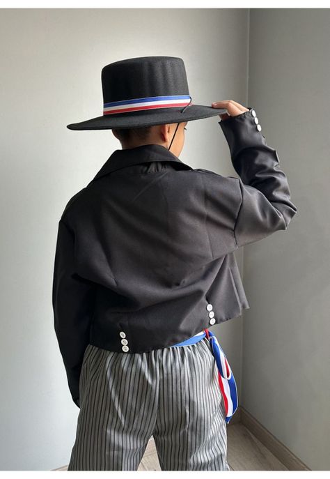 Traje Tipico Vestimenta Huaso Niño Fiestas Patrias Chile-2
