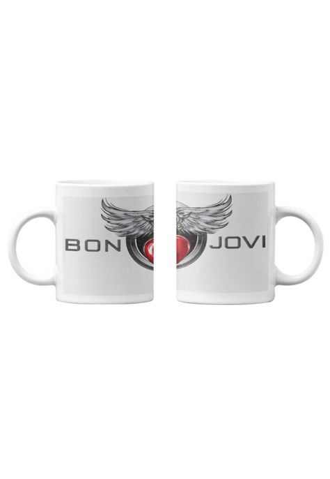Tazones tazas blancas Bon Jovi Bandas de Rock-0