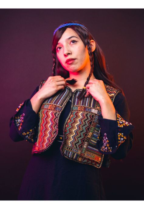 Chaqueta Y Diadema Cintillo Hippie Disfraz Accesorio-1