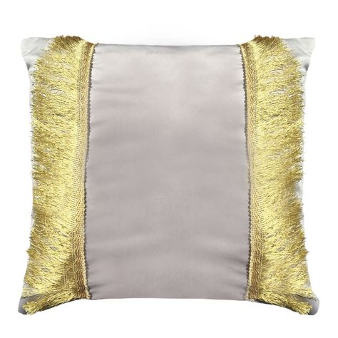 FUNDA COJIN DECORATIVO DISEÑO FESTIVO GRIS Y DORADO 60x60-0