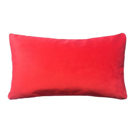 FUNDA COJIN DECORATIVO DISEÑO SUAVE ROJO 50X30-0