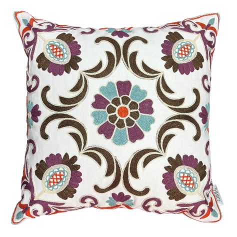 Funda Cojin Decorativo Diseño Jaipur Morado 45x45-0