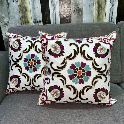 Funda Cojin Decorativo Diseño Jaipur Morado 45x45-1