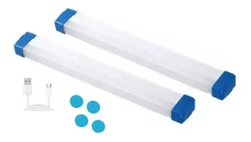 Pack 2 Tubo Recargable Luz Led Emergencia 60w-3
