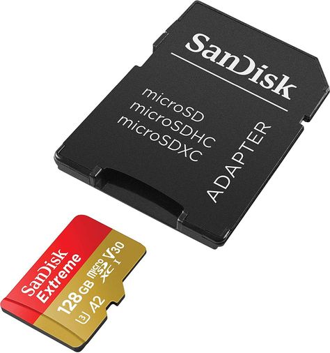 Tarjeta de Memoria Sandisk Micro Sd 128gb Extreme A2 4k + Adaptador-1