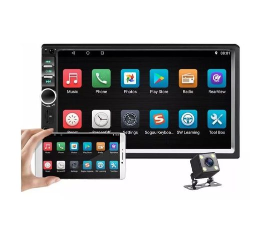 Radio Auto 7 Touch Video Mp5 +camara Retroceso-0