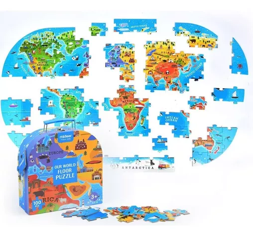 Maleta Puzzle Nuestro Mundo - Mideer - Rompecabezas-2