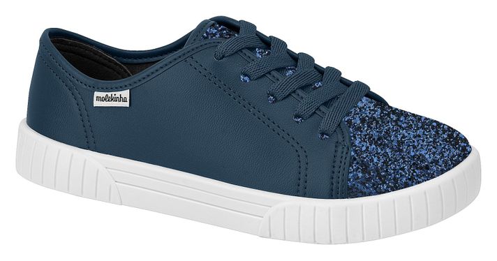 Zapatilla Molekinha Azul Glitter 2544.102.10658.40915-0