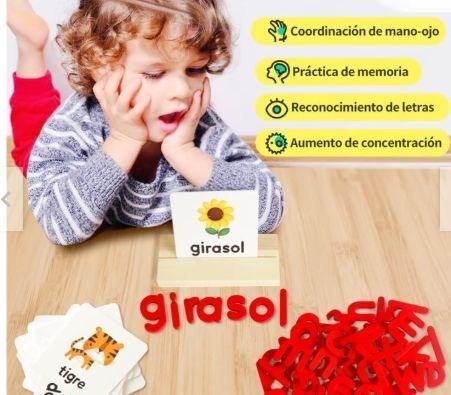 Juego De Ortografía Español De Madera-2