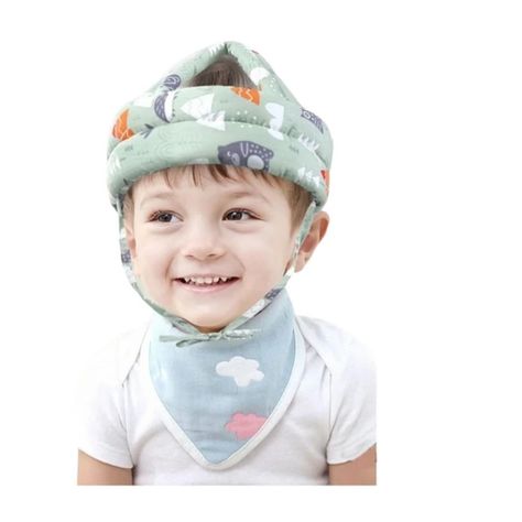 Casco Protector Acolchado Para Bebe Diseño Niño-0