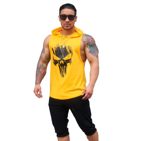 Polera Musculosa Con Capucha The Punisher-0