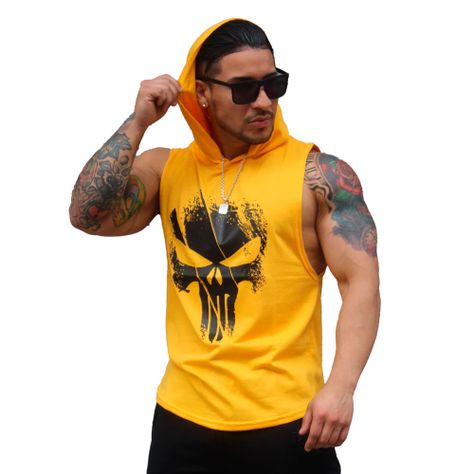 Polera Musculosa Con Capucha The Punisher-1