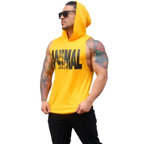Polera Musculosa Con Capucha Animal-2