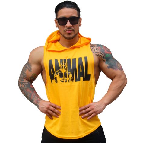 Polera Musculosa Con Capucha Animal-1