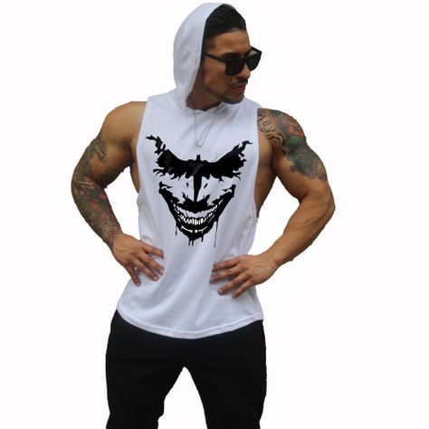 Polera Musculosa Con Capucha Joker-0