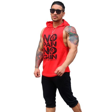 Polera Musculosa Con Capucha Nopain Nogain-2