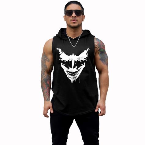 Polera Musculosa Con Capucha Joker-0