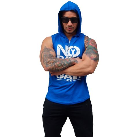 Polera Musculosa Con Capucha Nopain Nogain-1