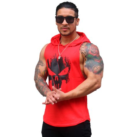Polera Musculosa Con Capucha The Punisher-1