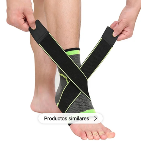 Tobillera Deportiva, Venda de Compresión Doble,  Ajustable -4