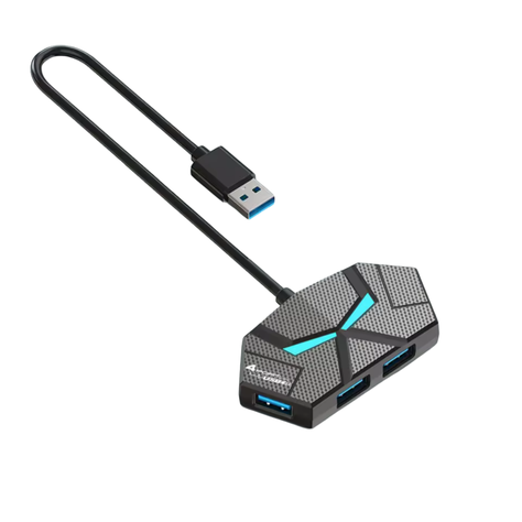 Hub De Red 4 Puertos Usb 3.0 Alta Velocidad 5gbps. -0