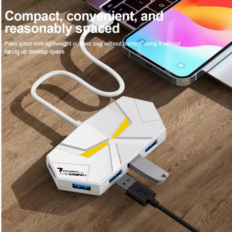 Hub De Red 4 Puertos Usb 3.0 Alta Velocidad 5gbps. -3
