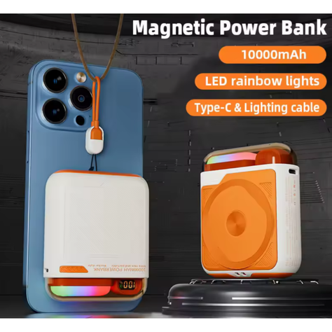 Batería Magnética Carga Rápida para iphone, android puerto tipo c -2