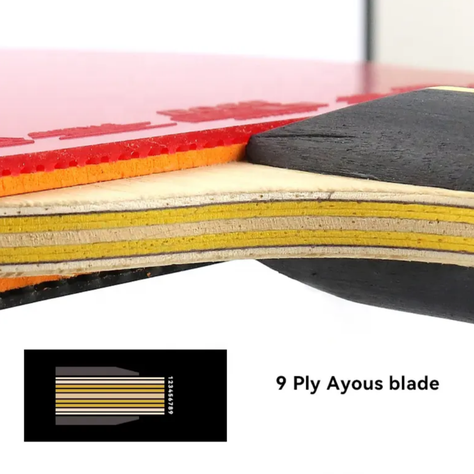 Paleta Profesional de Ping  Pong 7 star estuche impermeable -2