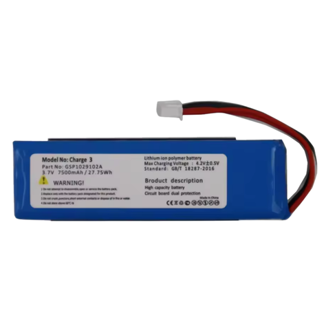 Batería de reemplazo para JBL Charge 3 + Kit de Herramienta -0