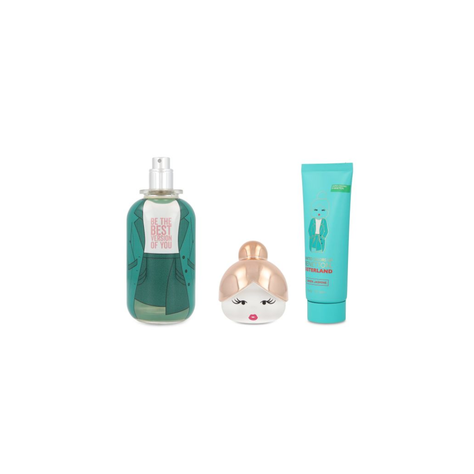 Benetton Sisterland Green Jasmine Edt 80 Ml + Body Lotion 75 Ml Mujer-1