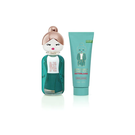 Benetton Sisterland Green Jasmine Edt 80 Ml + Body Lotion 75 Ml Mujer-2