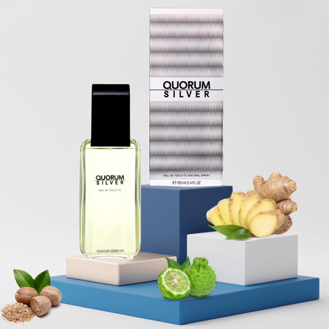 Perfume Quorum Silver Edt 100ml Puig Hombre-2