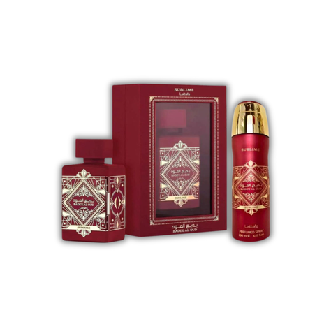 Lattafa Badee Al Oud Sublime EDP 100ml + Deo Spray 200ml Set-0