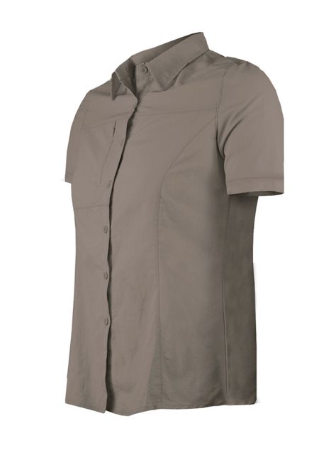 Blusa Trekking Ripstop Manga Corta UPF50 Fénec Mujer-1
