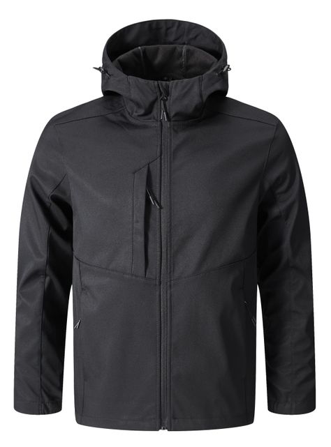 Chaqueta Softshell Corporativa con Gorro Hombre -0