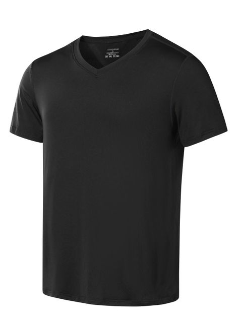 Polera Dry Fit Manga Corta Cuello V Hombre-1