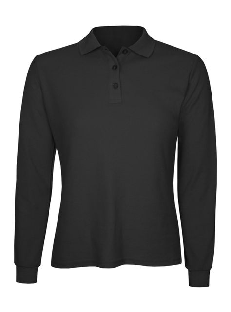 Polera Algodón Pique Manga Larga Velox Mujer-0