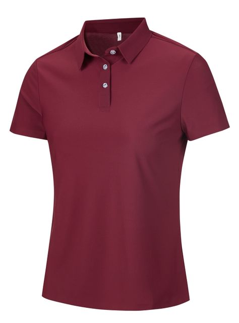 Polera Ultra Dryfit con Cuello Manga Corta Mujer-1