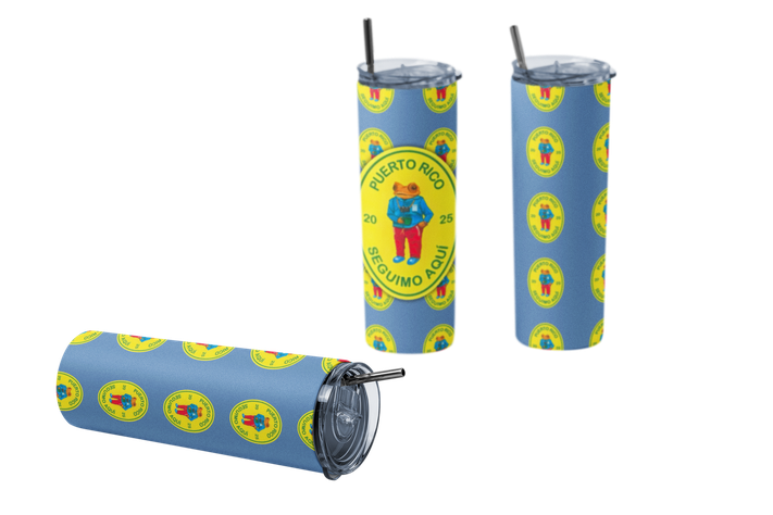 Termo Tumbler Botella termica Bad bunny DTMF seguimo aquí-1