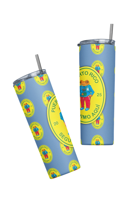 Termo Tumbler Botella termica Bad bunny DTMF seguimo aquí-2