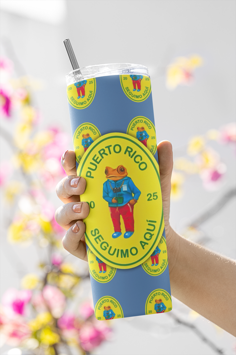 Termo Tumbler Botella termica Bad bunny DTMF seguimo aquí-5