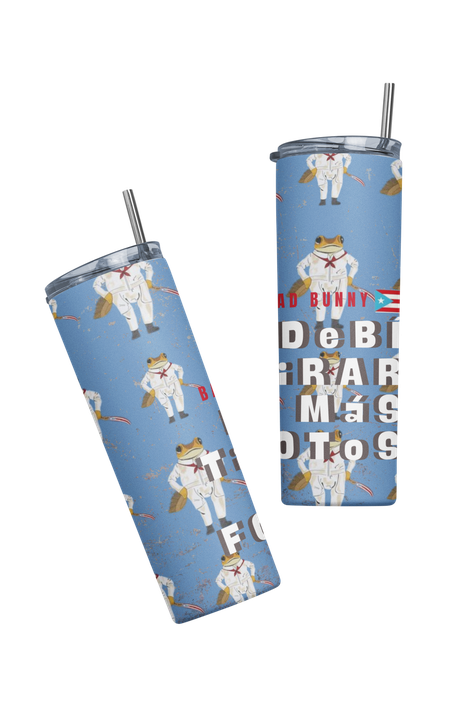 Termo Tumbler Botella termica Bad bunny DTMF Sapo Coco-2