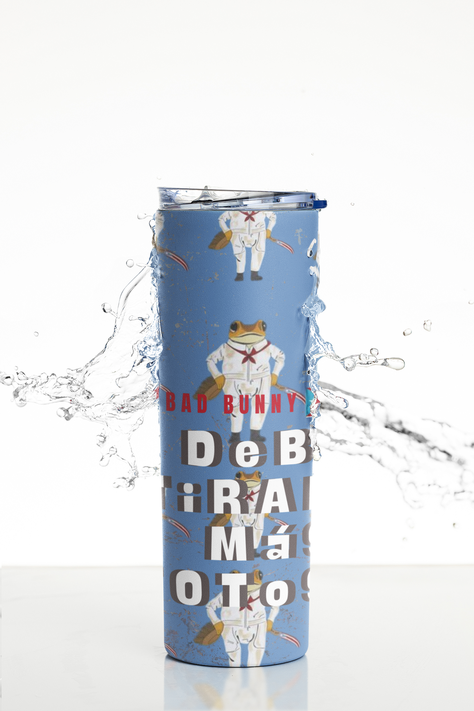 Termo Tumbler Botella termica Bad bunny DTMF Sapo Coco-4