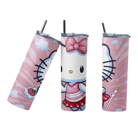 Termo Botella térmica Tumbler Hello Kitty Nubes-0