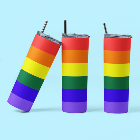 Termo Botella Térmica Orgullo Pride Lgtb Arcoiris Bandera-1