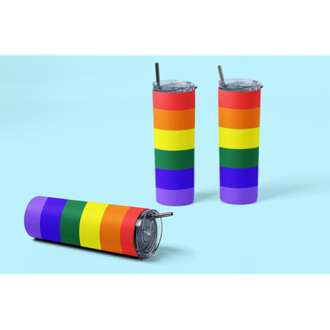 Termo Botella Térmica Orgullo Pride Lgtb Arcoiris Bandera-2