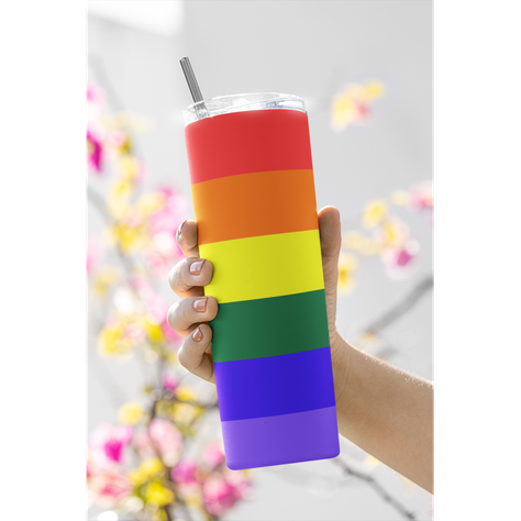 Termo Botella Térmica Orgullo Pride Lgtb Arcoiris Bandera-3