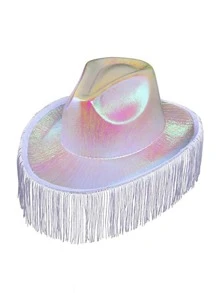 Sombrero De Vaquera Accesorio Disfraz Cosplay Con Fleco-0