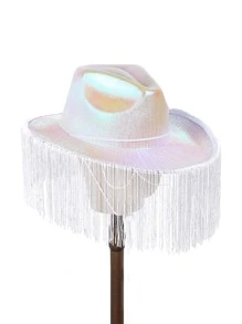 Sombrero De Vaquera Accesorio Disfraz Cosplay Con Fleco-1