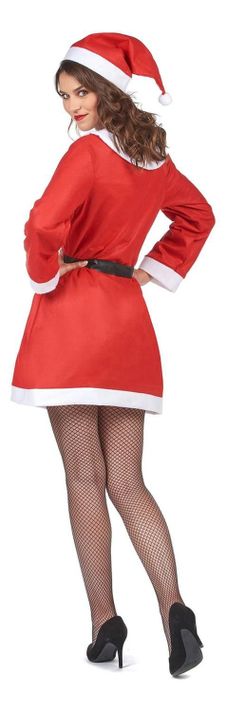 Traje De Viejita Pascuera Sra Claus Rojo Disfraz Navidad-1